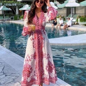 New Zimmermann bell parsley linen dress